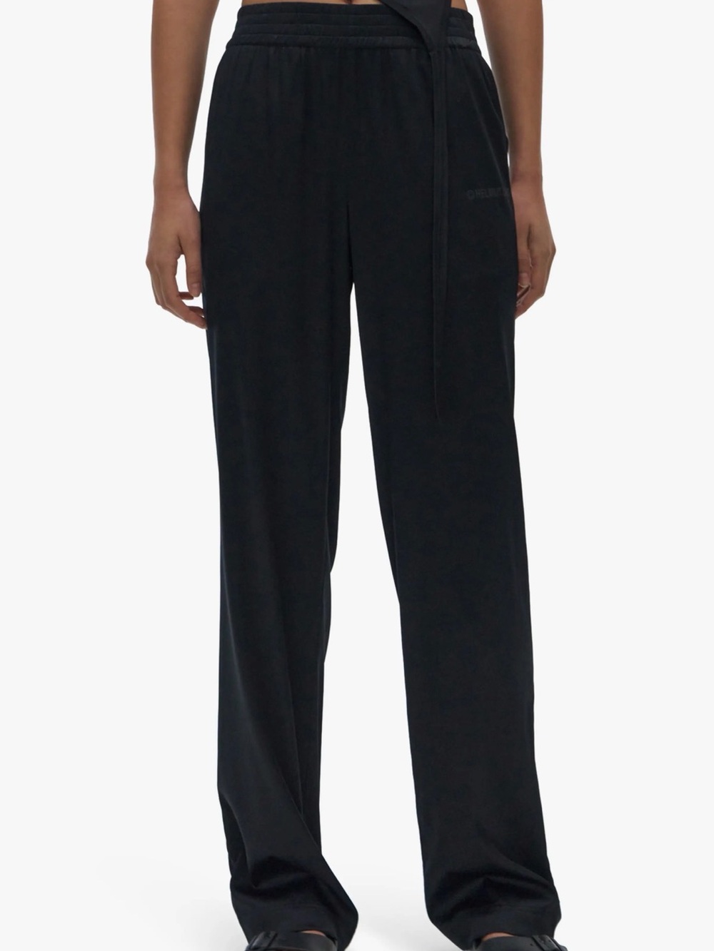 Helmut Lang Black Silk Lounge Pants